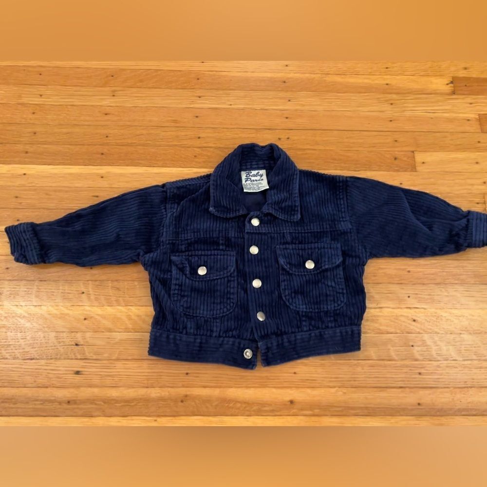 Baby Paris Vintage Blue/Navy Corduroy Jacket